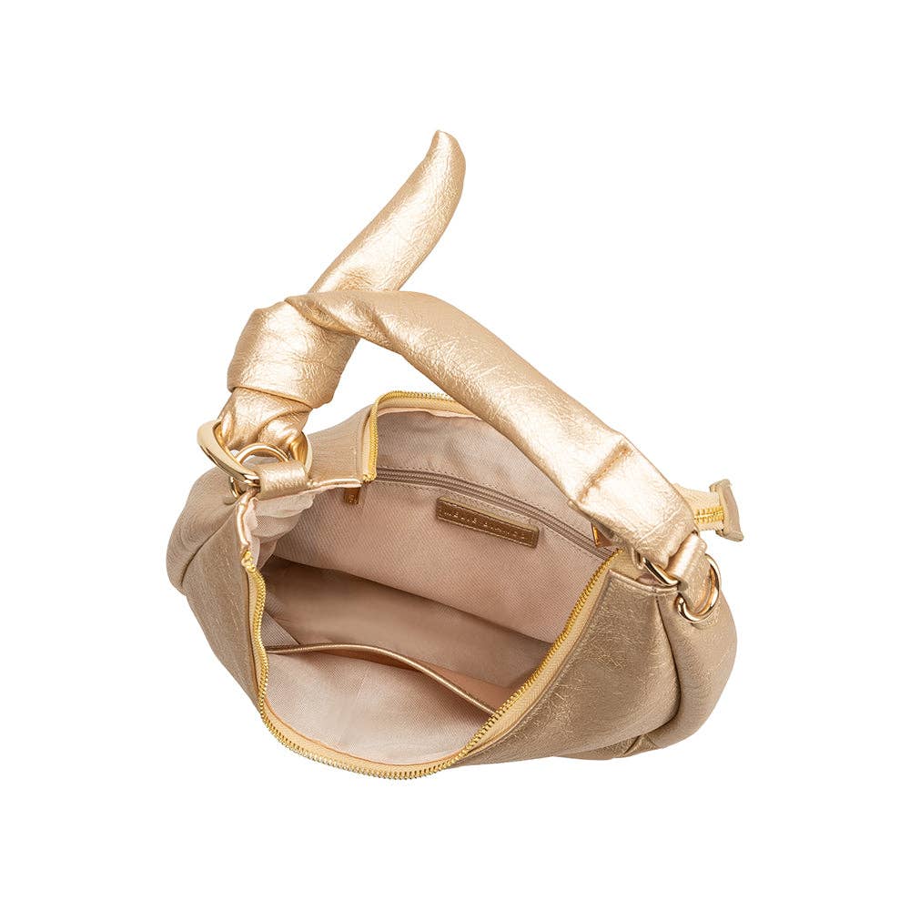 Lilie Gold Recycled Vegan Shoulder Bag