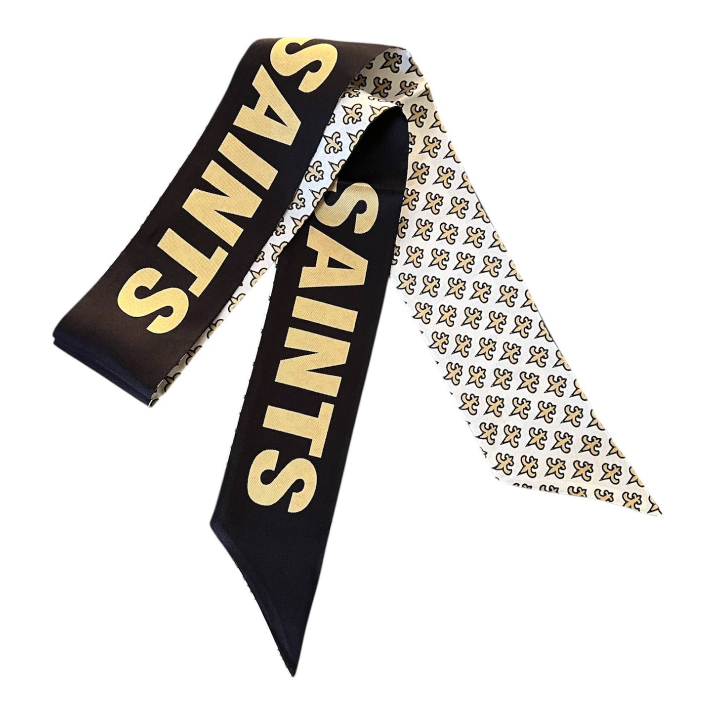 Silk Saints Fleur De Lis Twilly Scarf