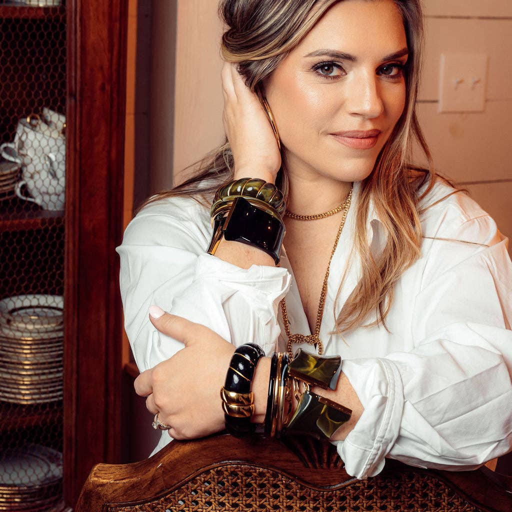 Vieux Cuff Bracelet- Olive