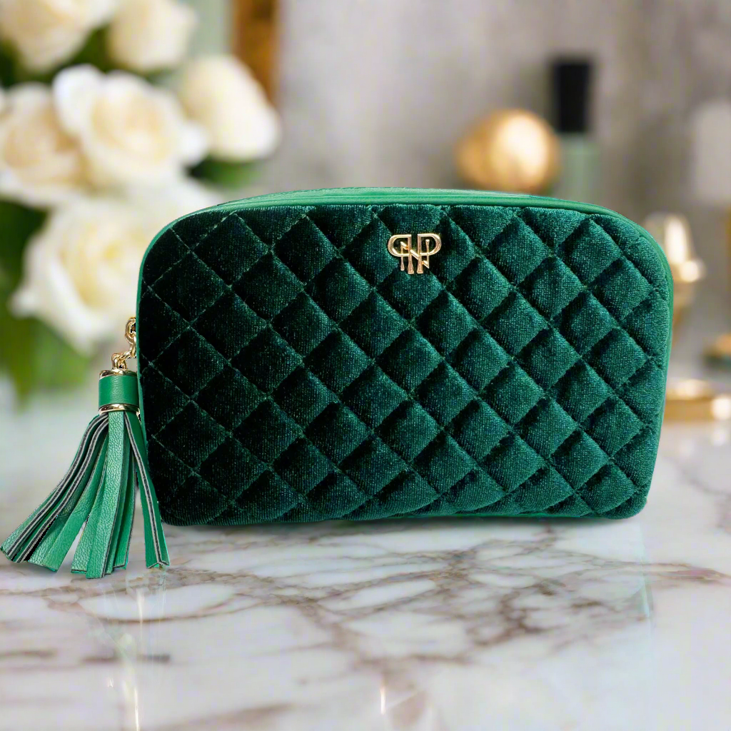 Glam Makeup Case - Emerald Velvet