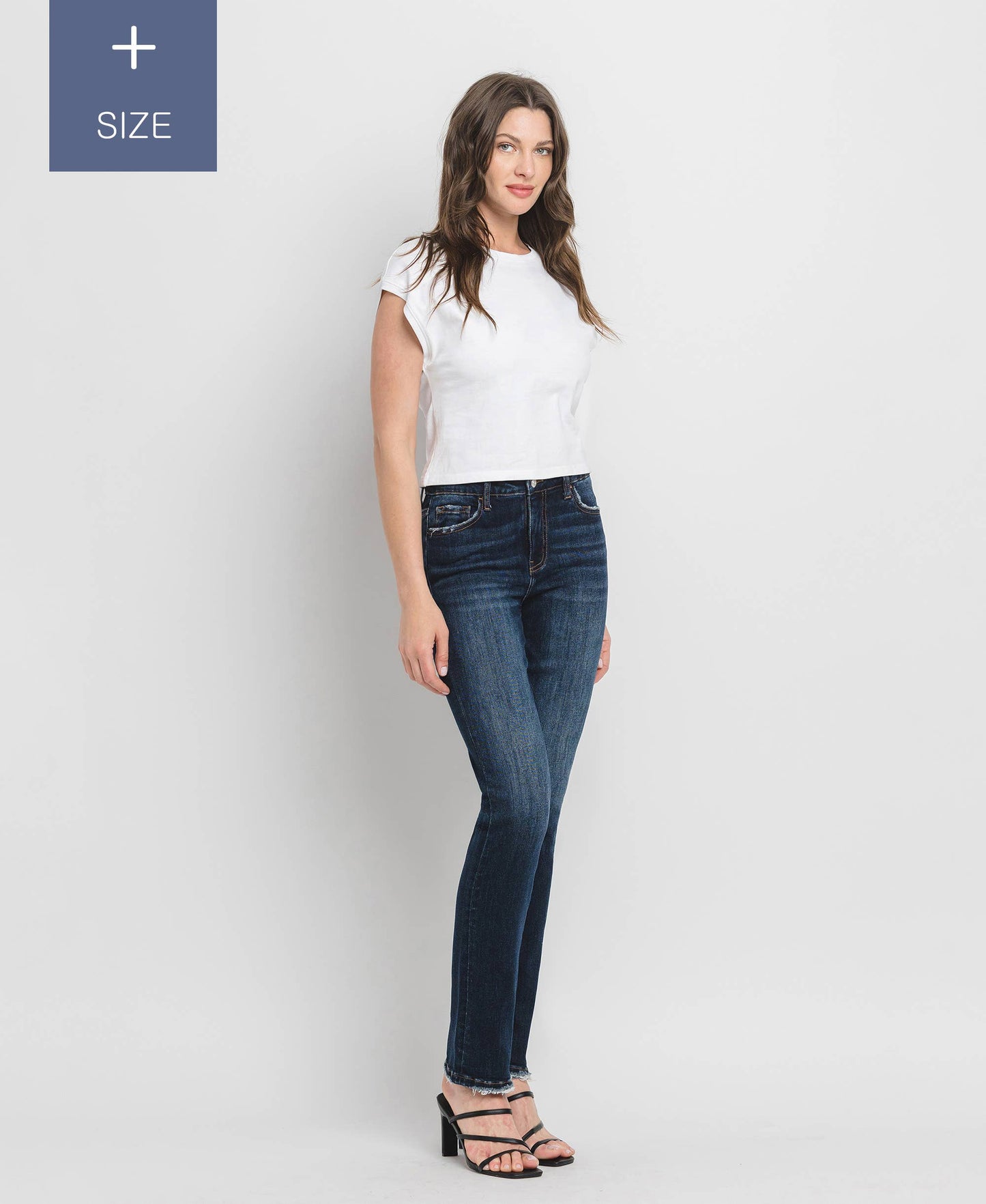 Loveret High Rise Slim Straight Jeans - Curvy