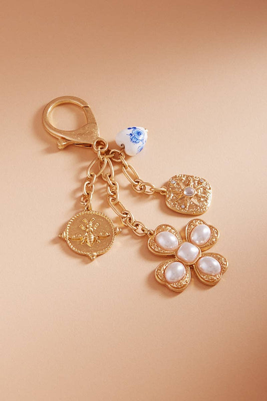 All my favs  Charm Pearl Bag Charm Keychain