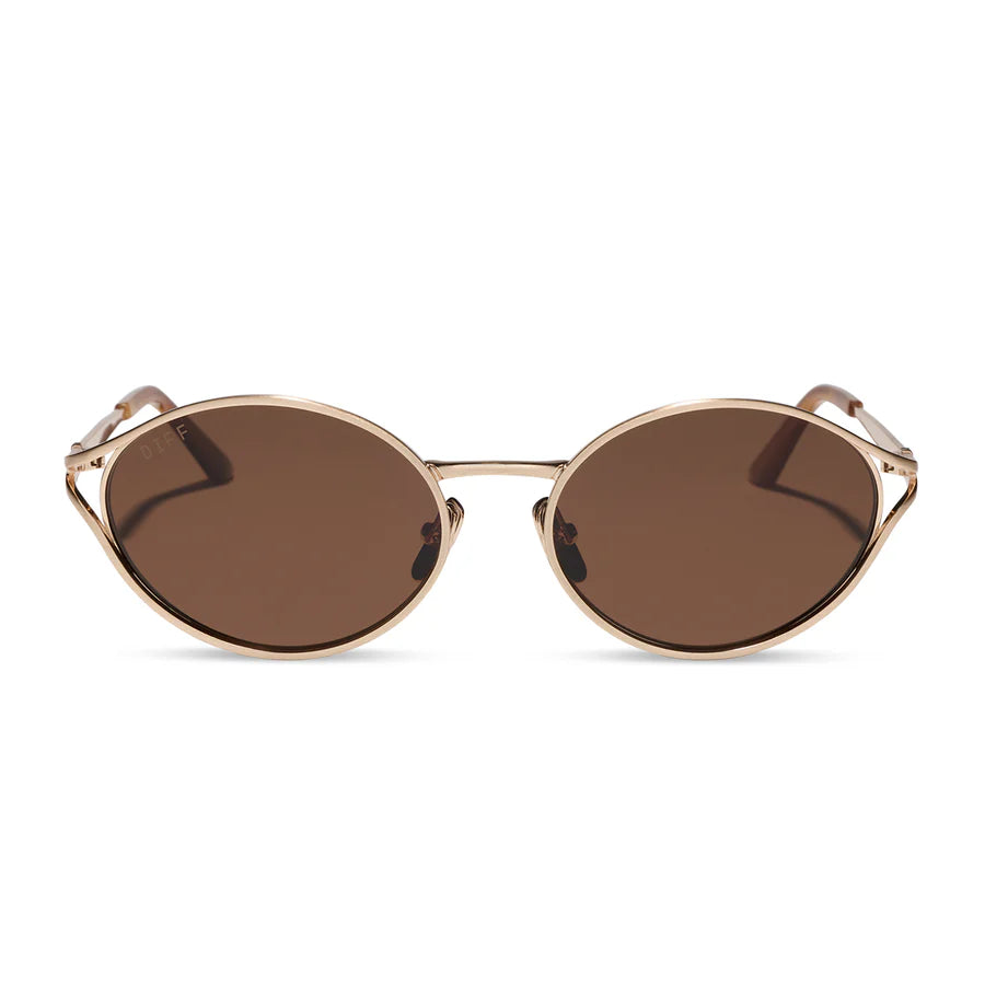 DIFF Juliette Brushed Gold Sunglasses