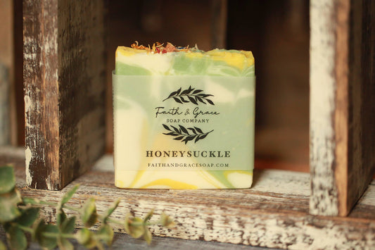 Honeysuckle Artisan Soap, Natural, Premium Fragrance, Lux