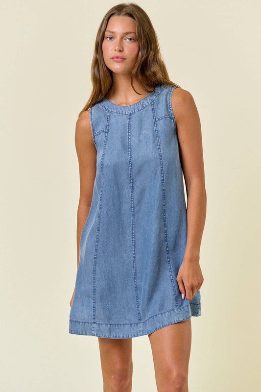 Saturday Social Chambray A line Dress