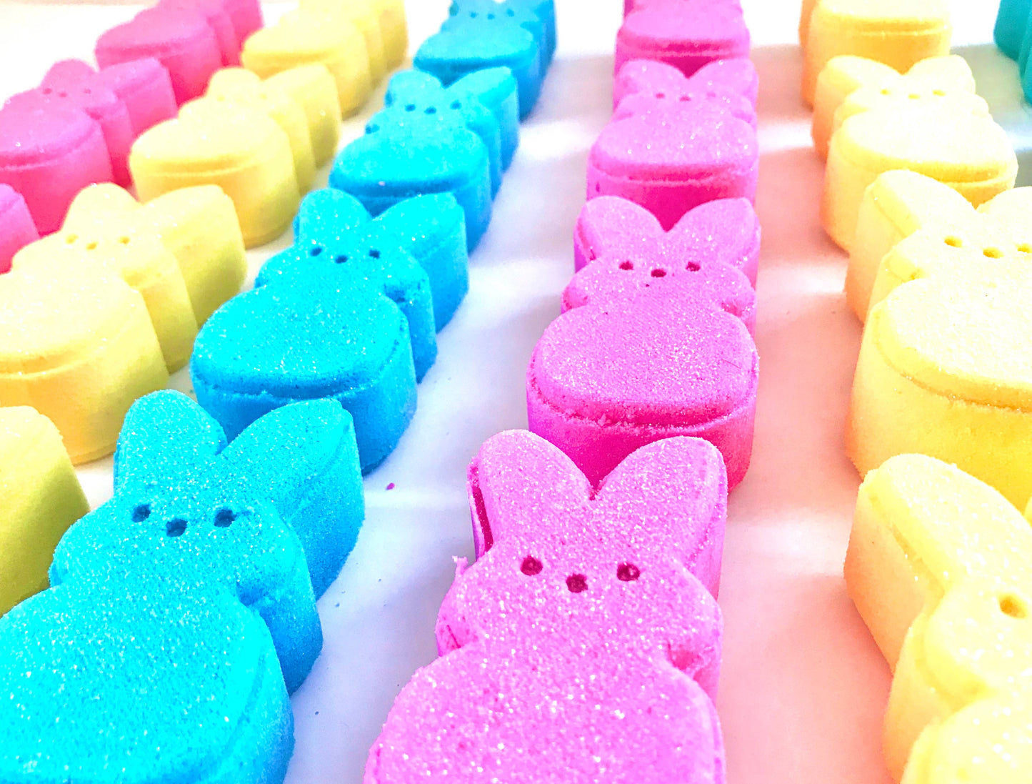 Bunny Peep Inspired Bath Bombs