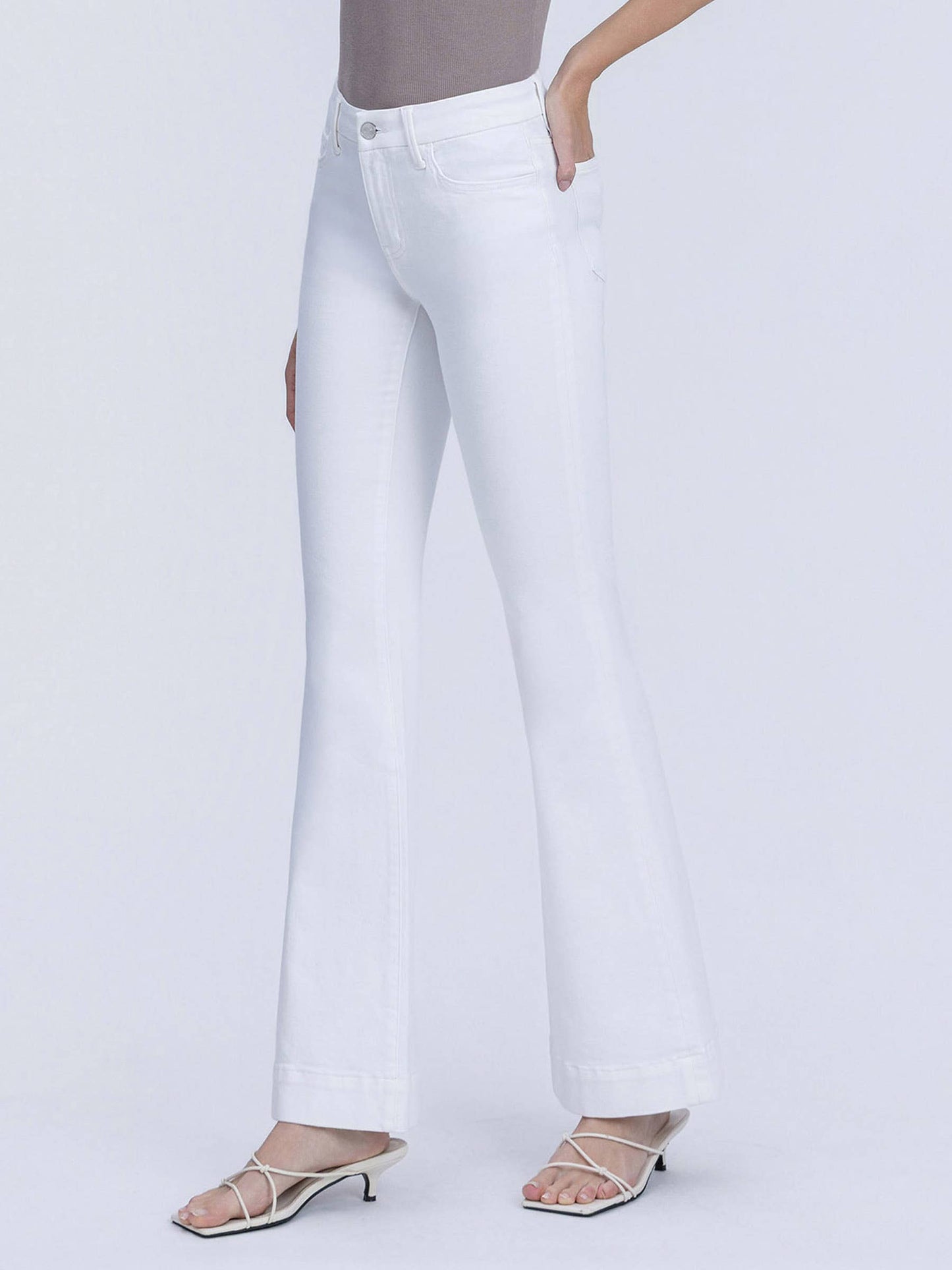 White Lovervet White Flare Jeans