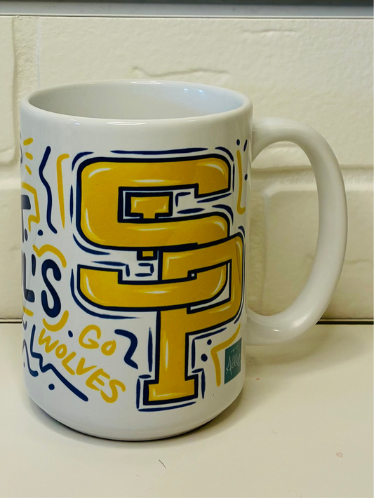 Wolves School Spirit Coffee Mugs