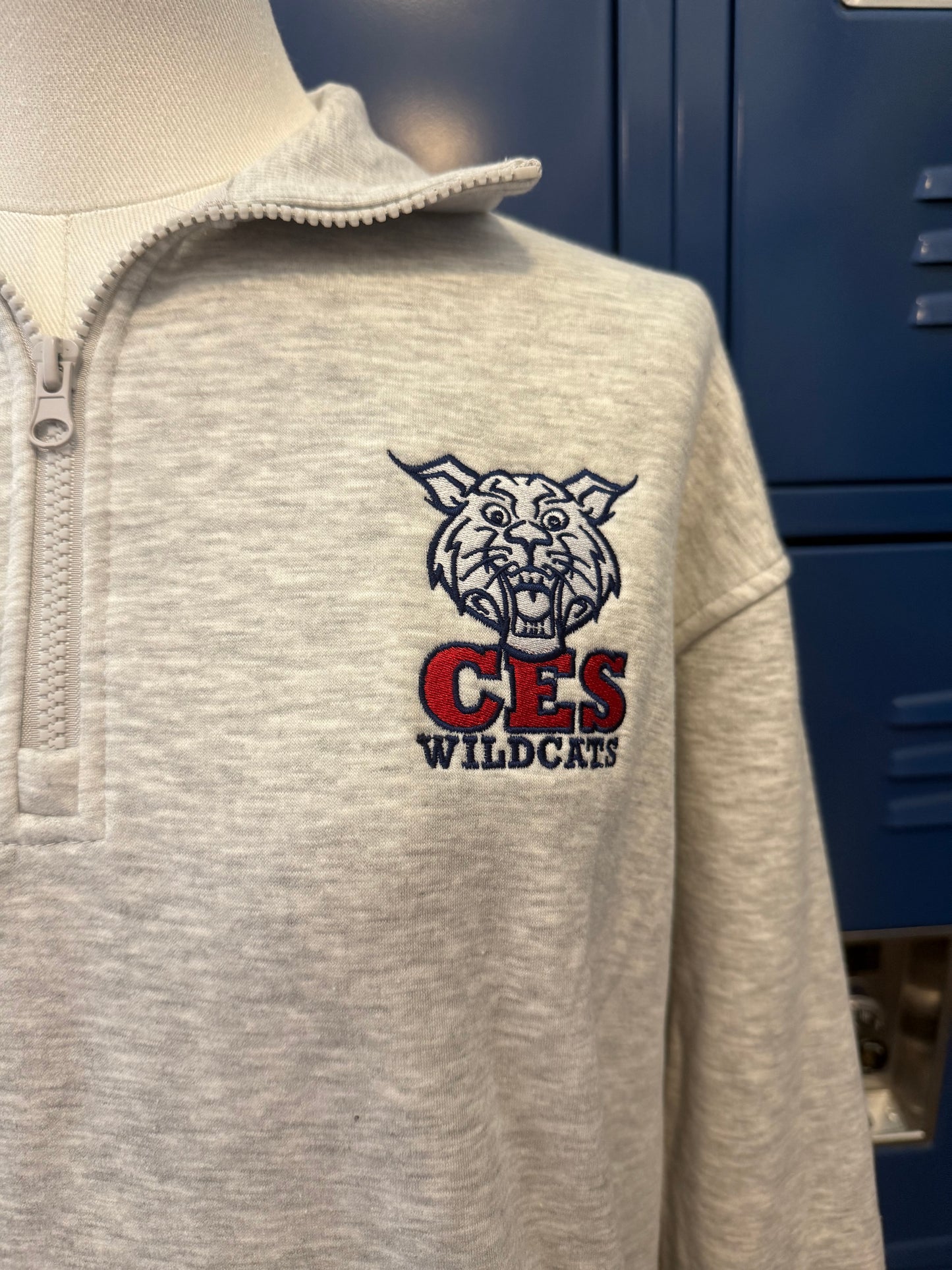 CES Wildcats Premium half zip Pullover