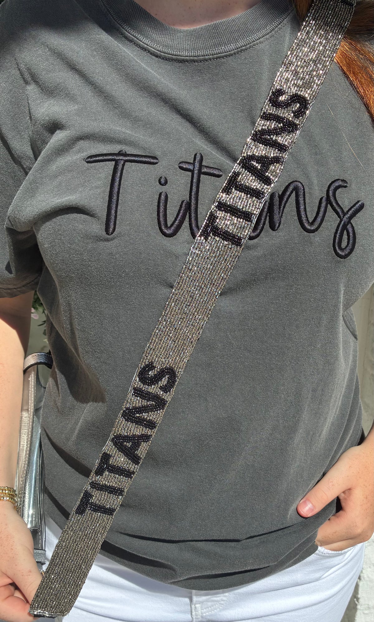 CC Titans Beaded Purse Strap