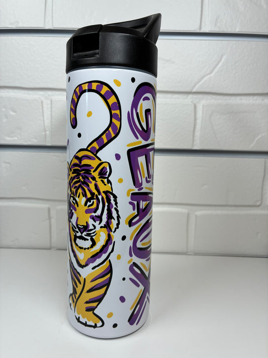 LSU 22 0z Water Bottle