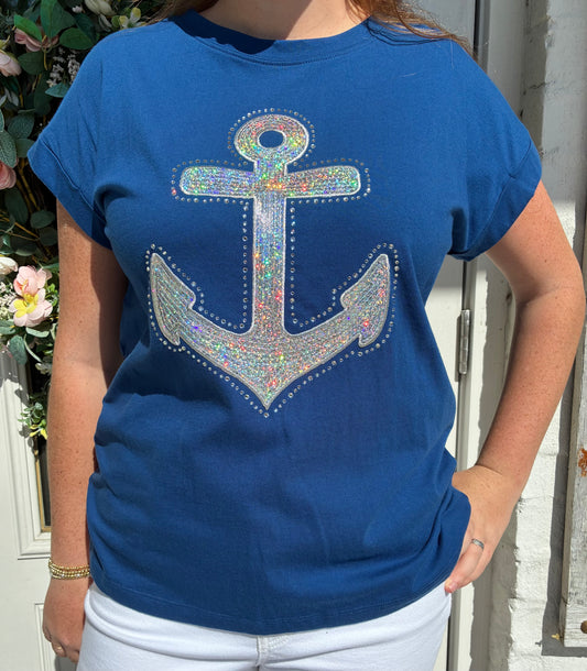 Mandeville Anchor Cuff Sleeve T