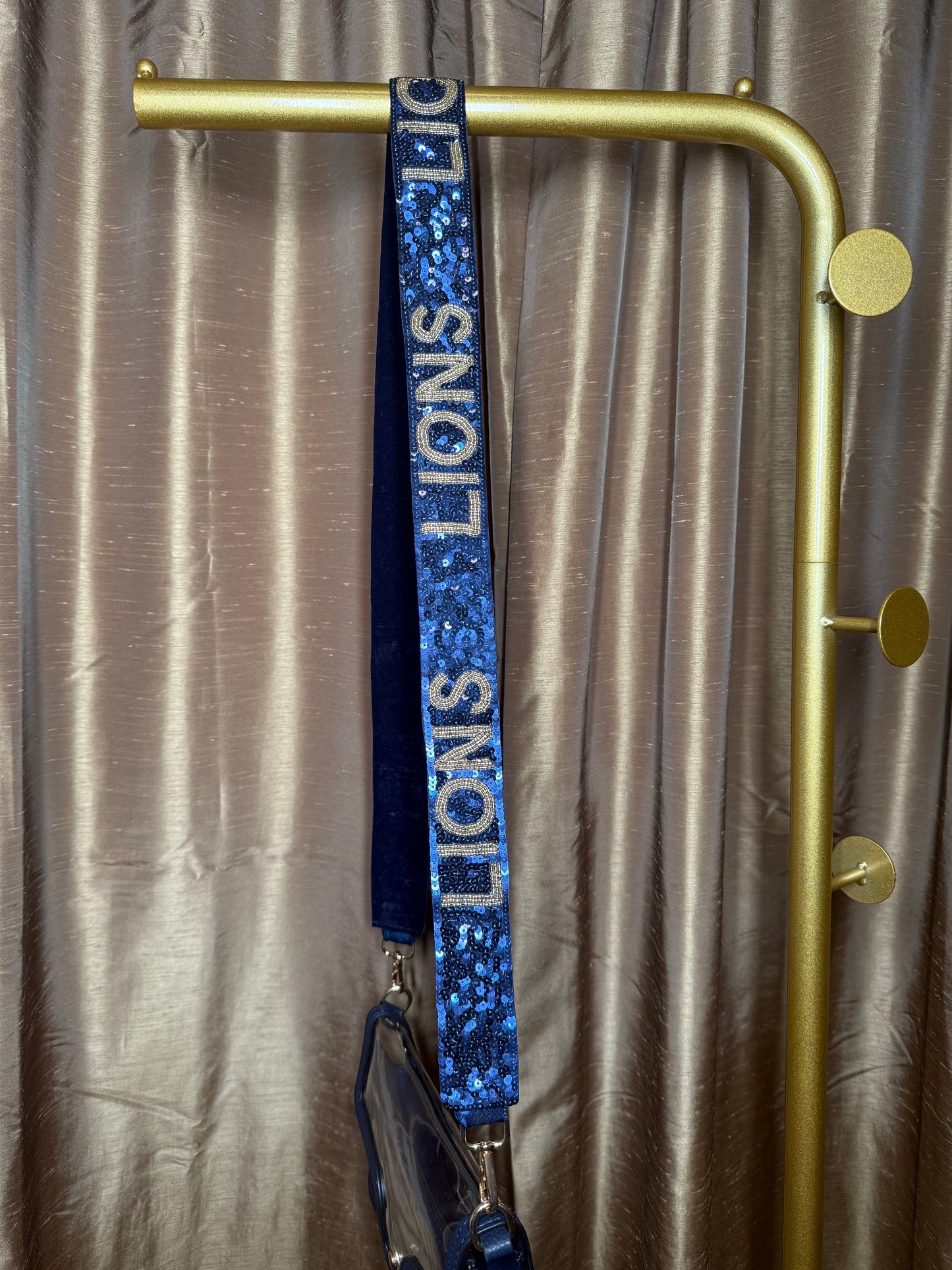 Lions Beaded Purse Strap