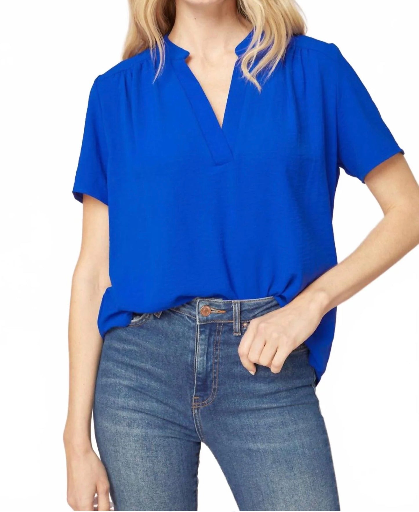 Ready in Royal Top - Peacock Curves