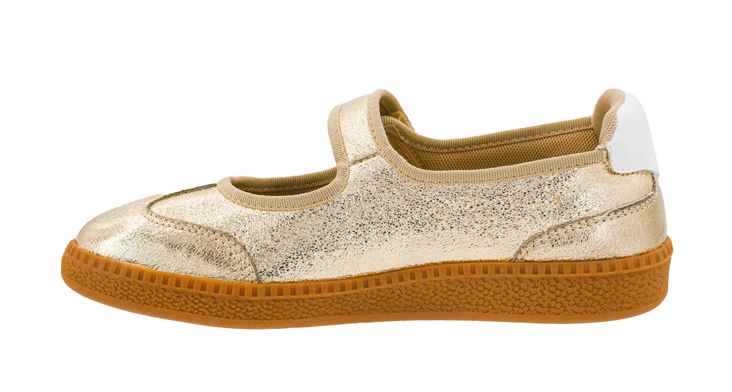 Calm Down Gold Sneakers