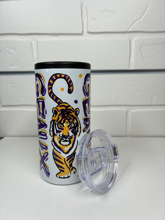 LSU Slim Can Cooler
