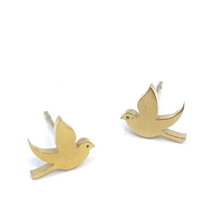 Dove Gold Studs