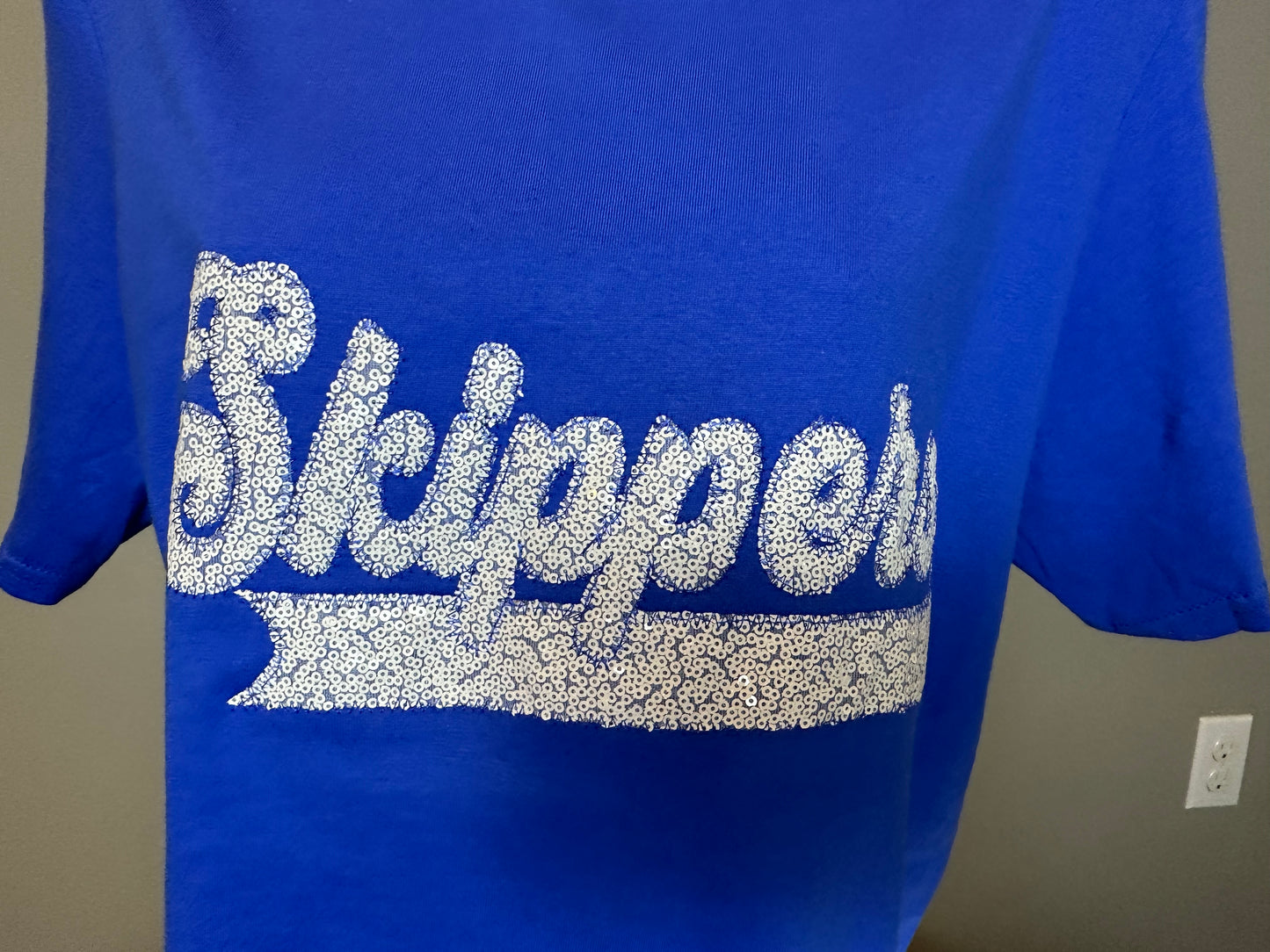 Skippers Sequin Embroidery T shirts  IN STOCK NOW