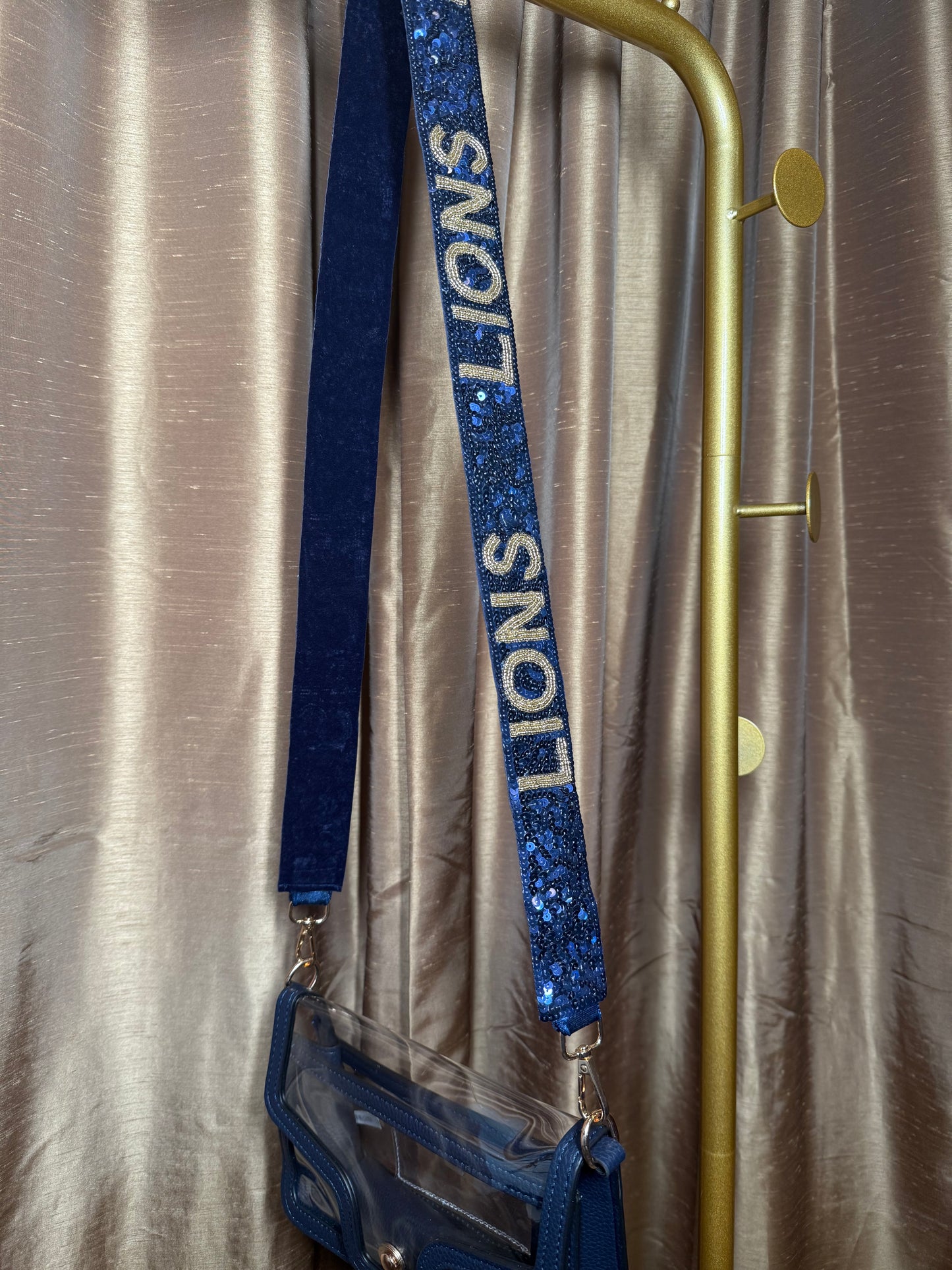 Lions Beaded Purse Strap