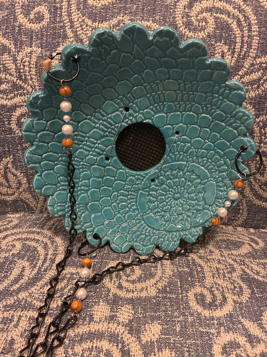 Medium Texture Flower w/screen Blue