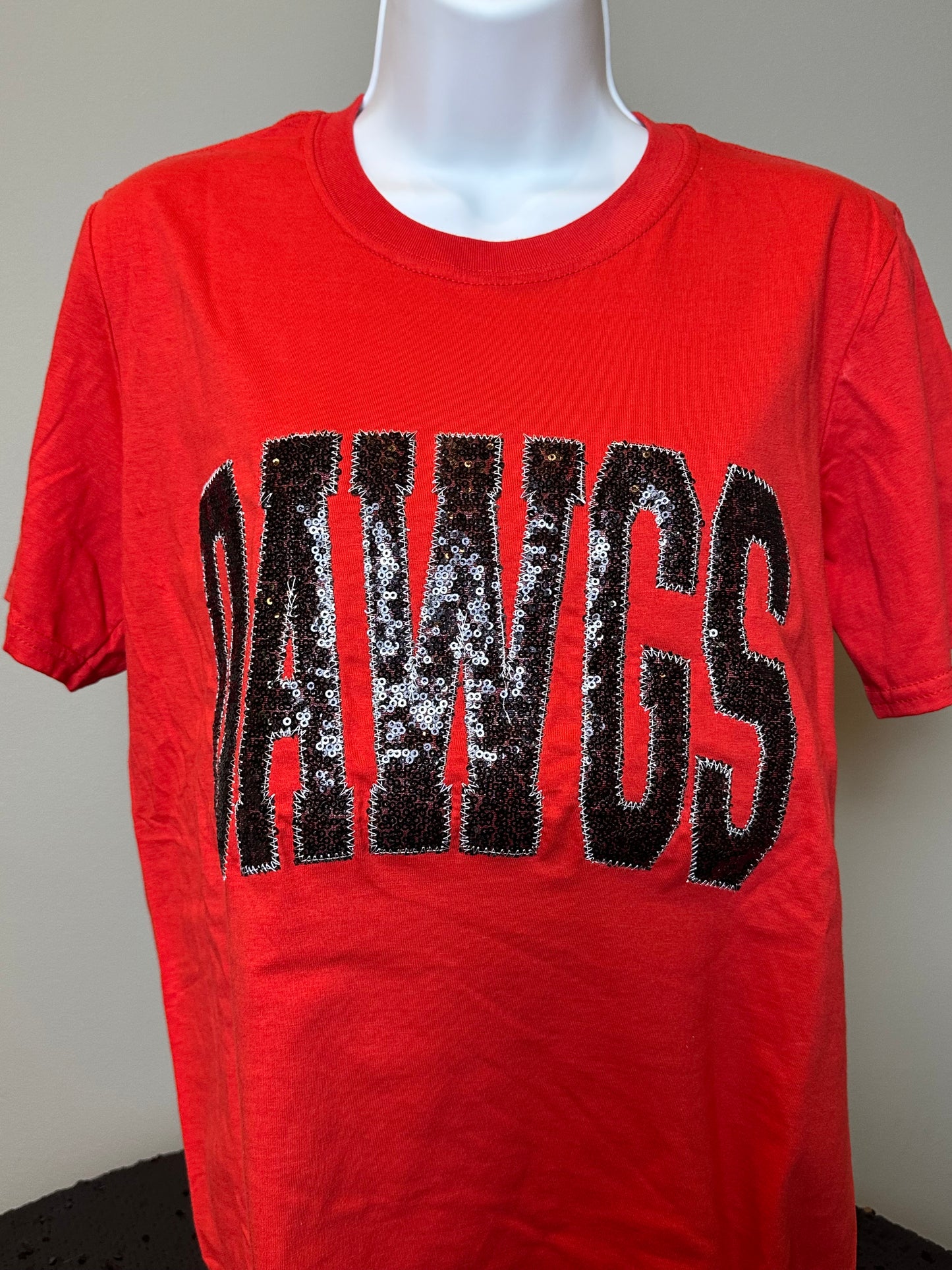 FHS "DAWGS"  Sequin Embroidery T shirts - IN STOCK NOW