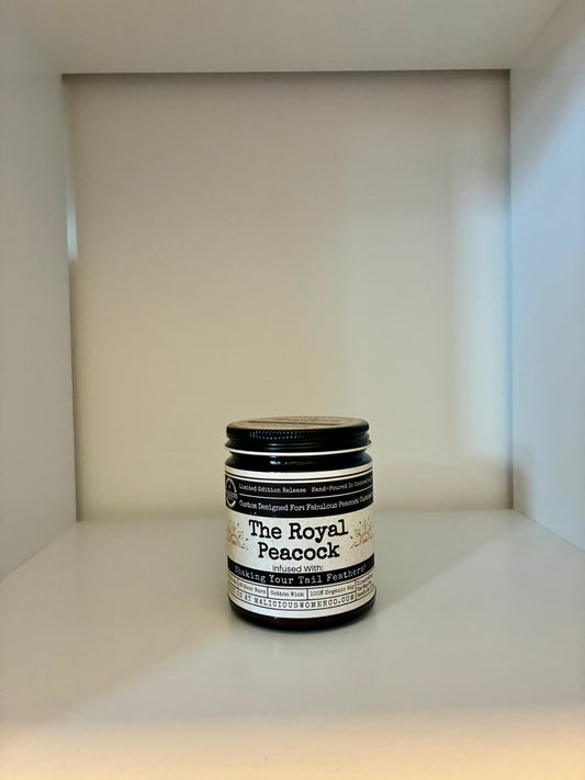 The Royal Peacock - Shake Your Tail Feathers Candle
