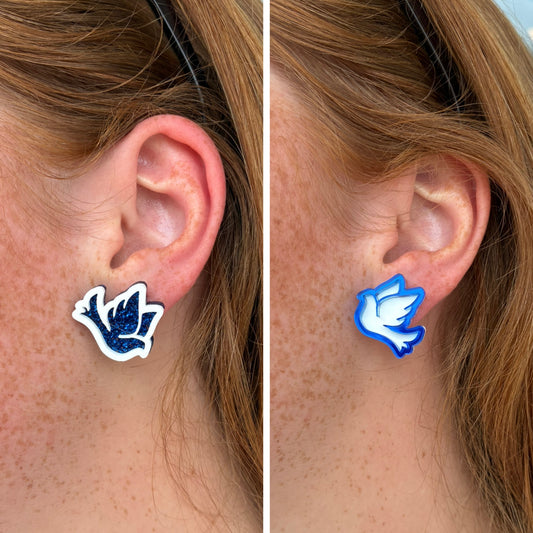 Classic Doves Stud Earrings