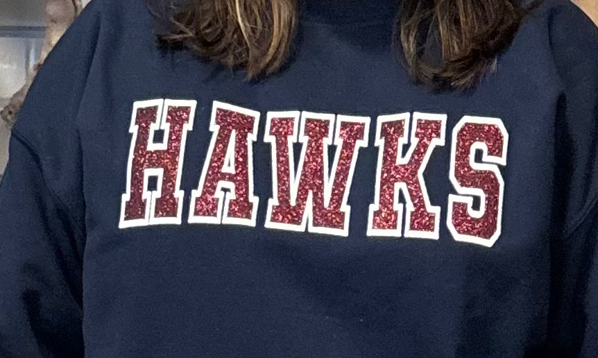 Hawks Varsity Embroidery Sweatshirt