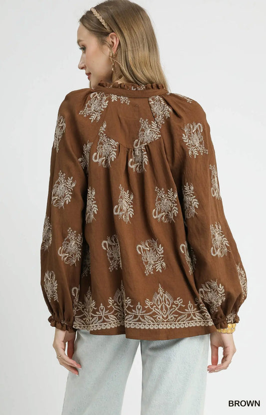 Fawn - The Blouse  Peacock  Curves