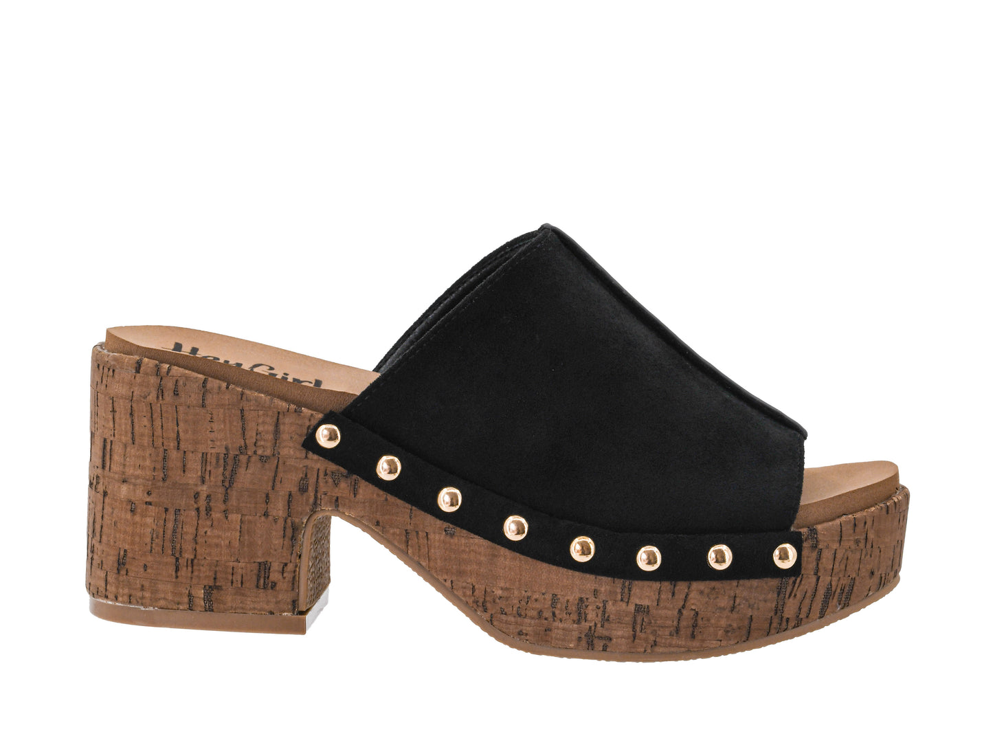 Corkys Gaslight Black Block Heel Mule