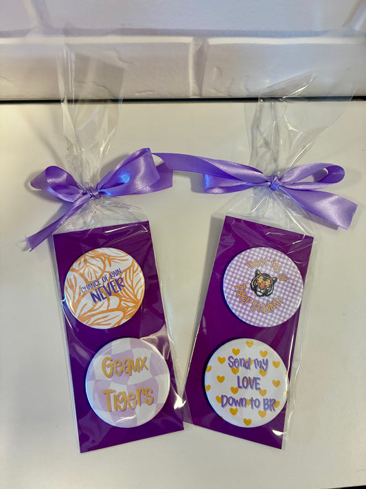LSU Big Pins (set of 2)
