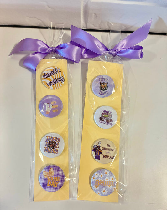 LSU Small Pins (set of 4)