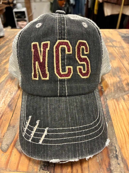 NCS Distressed Glitter Baseball Cap