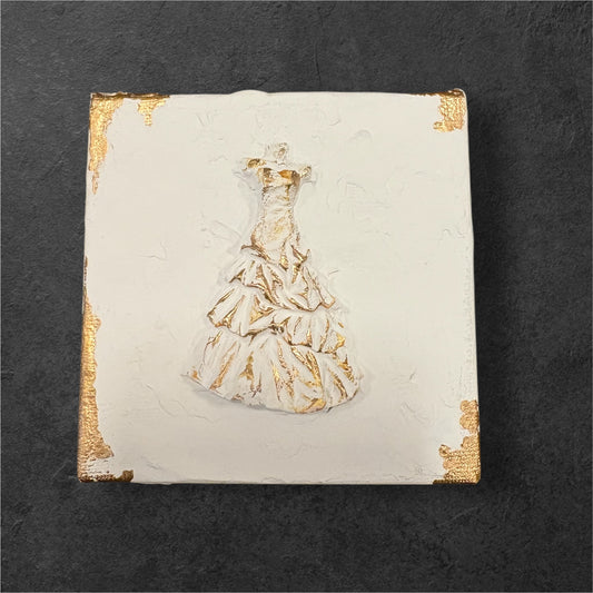 Canvas Art: Brides Dress