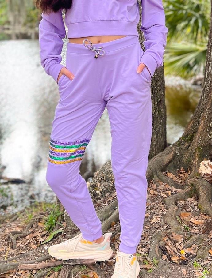 Warm-Up Krewe Lavender Joggers