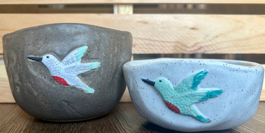 Hummingbird Pottery Candles