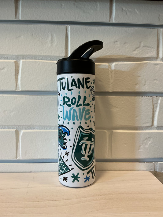 Tulane  22 0z Water Bottle