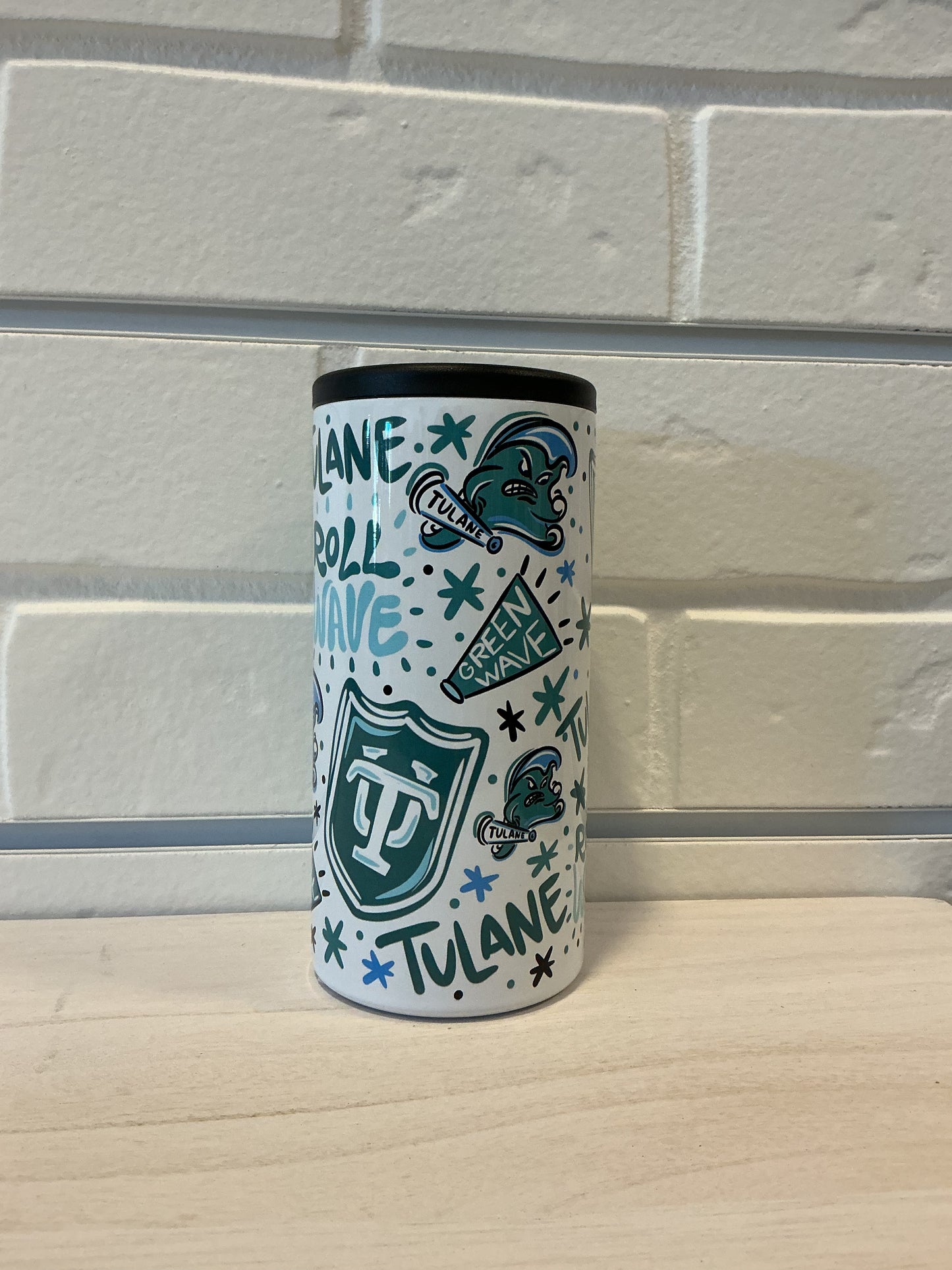Tulane Slim Can Cooler