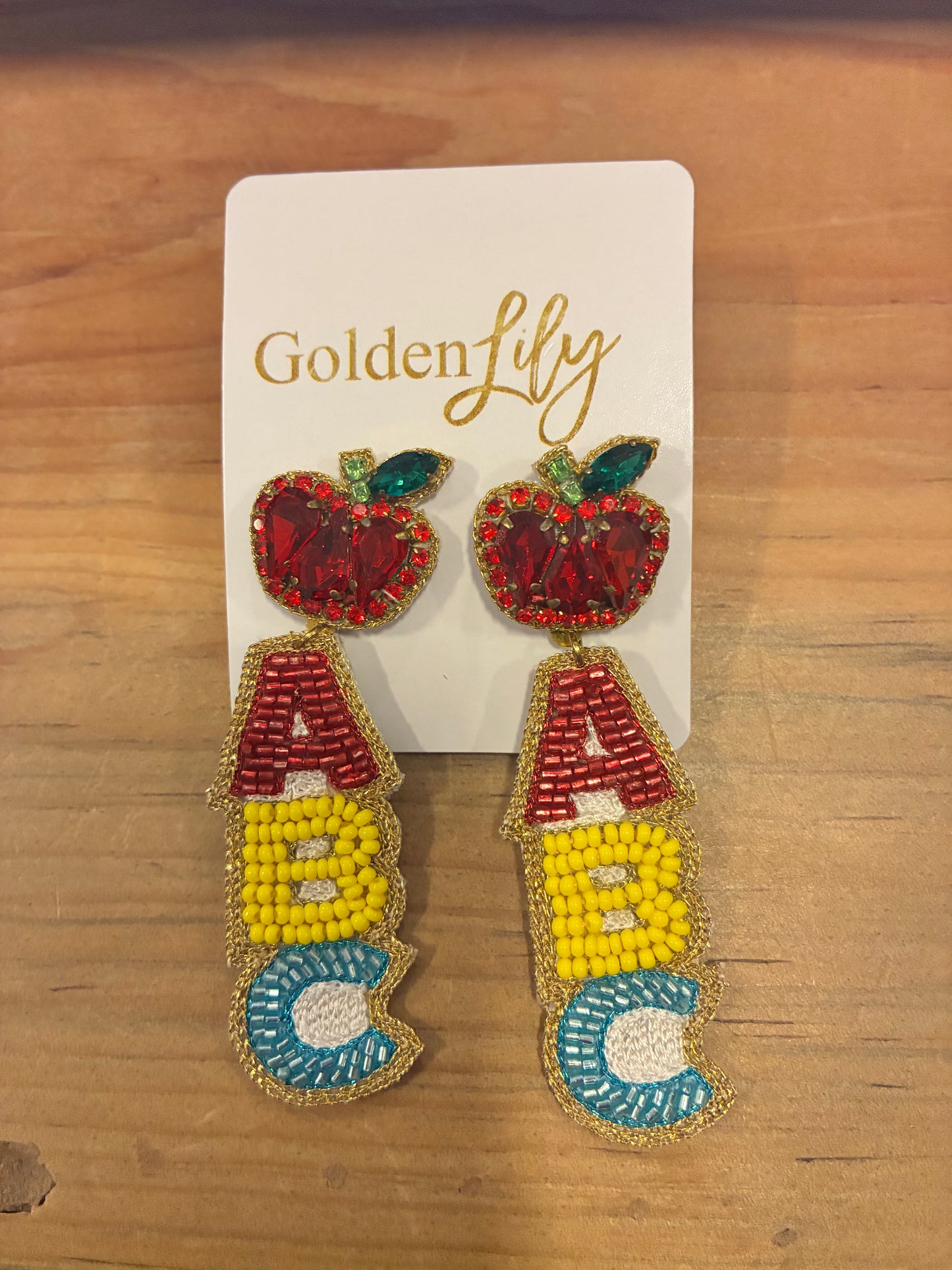 Apple and ABC Earrings