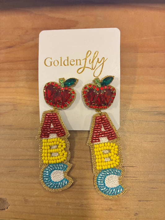 Apple and ABC Earrings