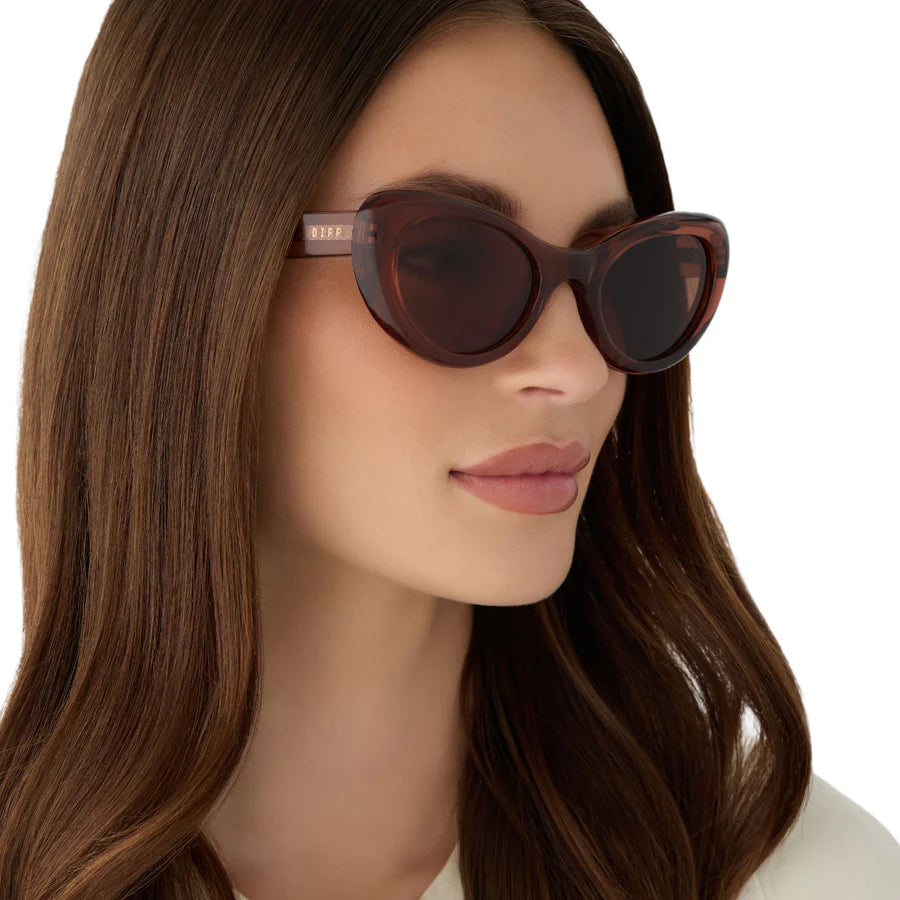 Diff Zaria Café Brown Sunglasses