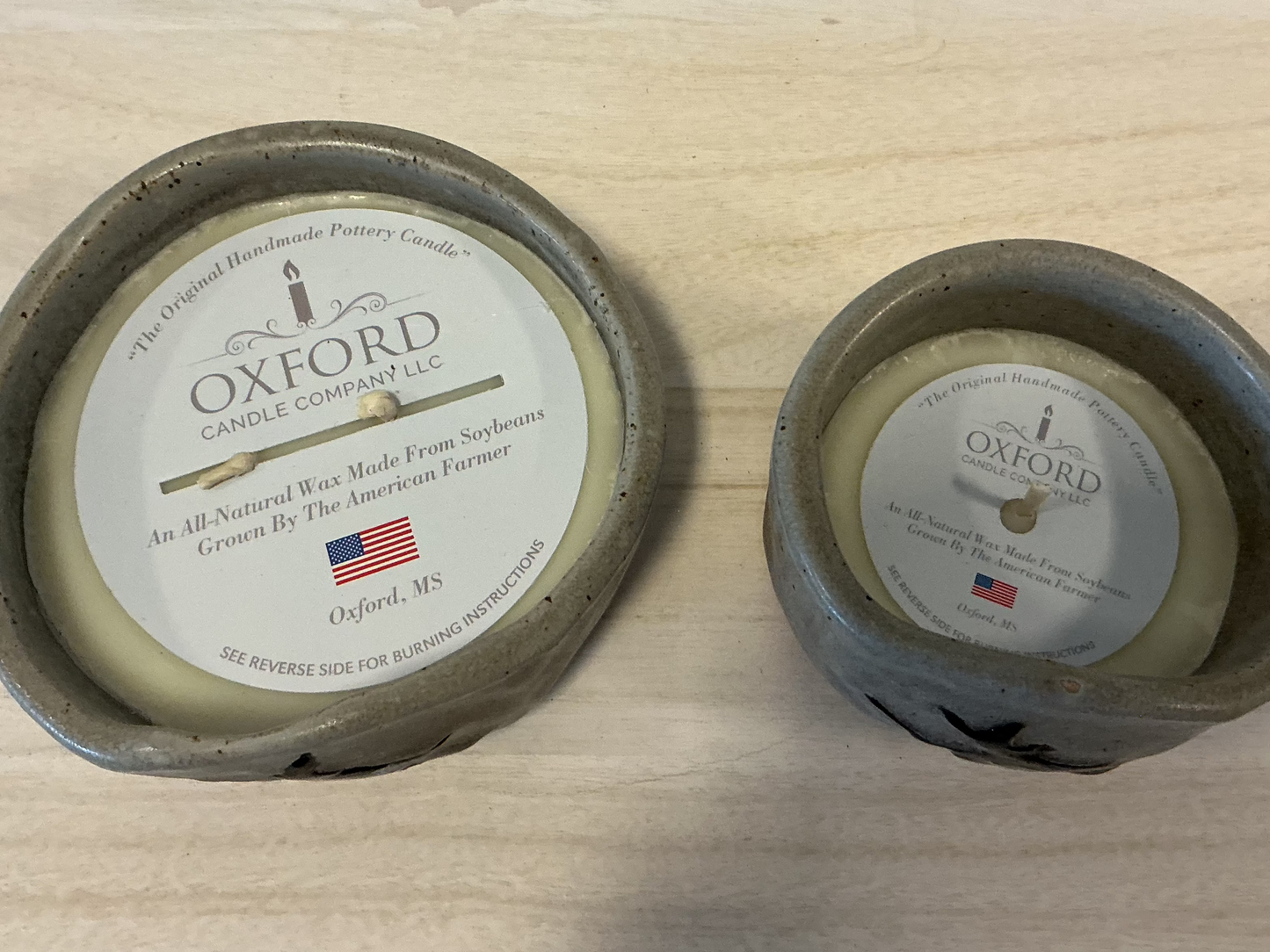 Fall Flying Witch Pottery Candles