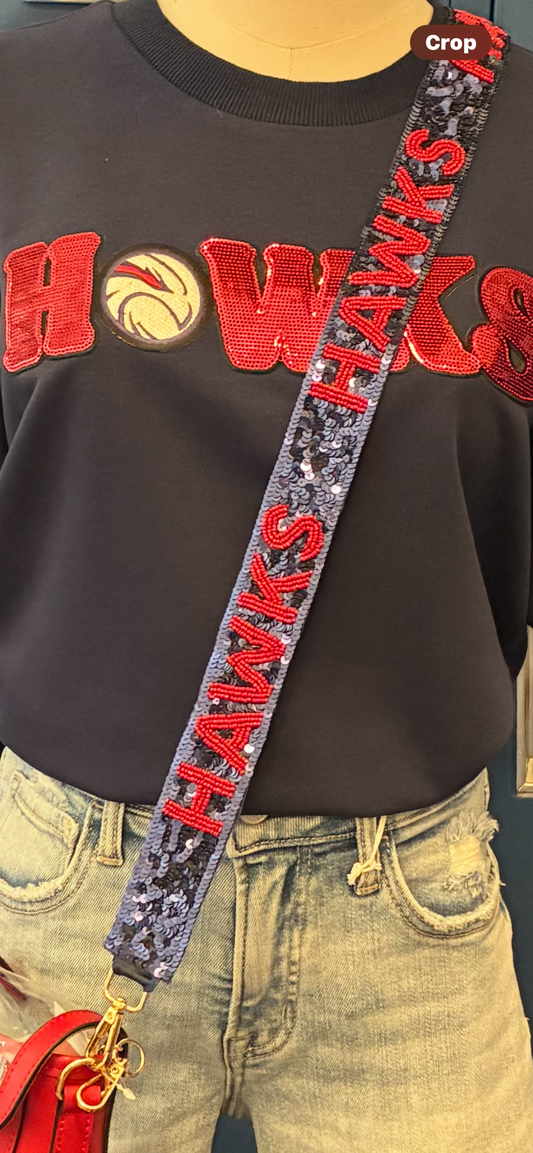Hawks Beaded Purse strap