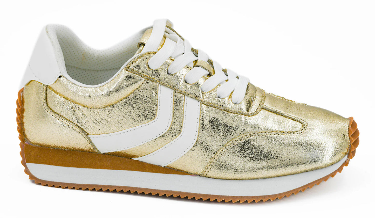 Kick Off Sneakers - Gold