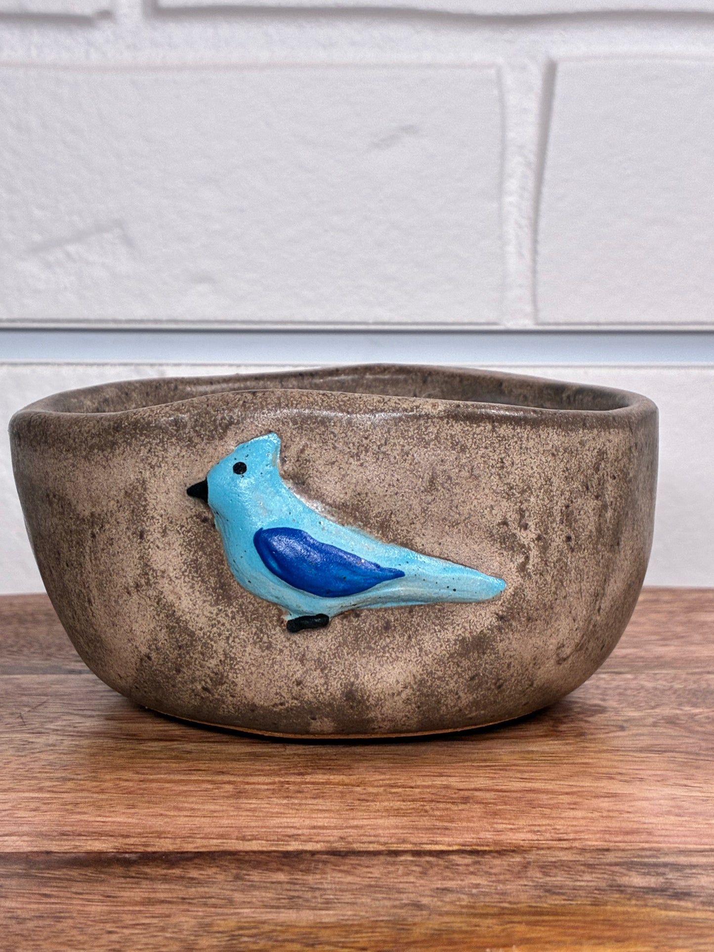 Blue Bird Pottery Candles