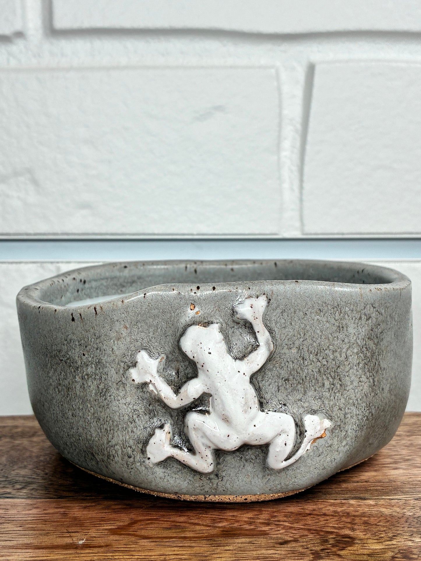 Frog Pottery Candles
