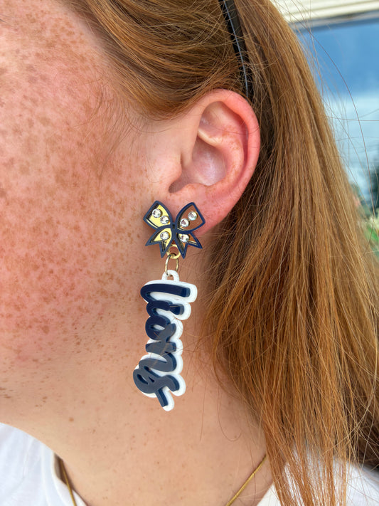 CHS Lions Dangle Earrings