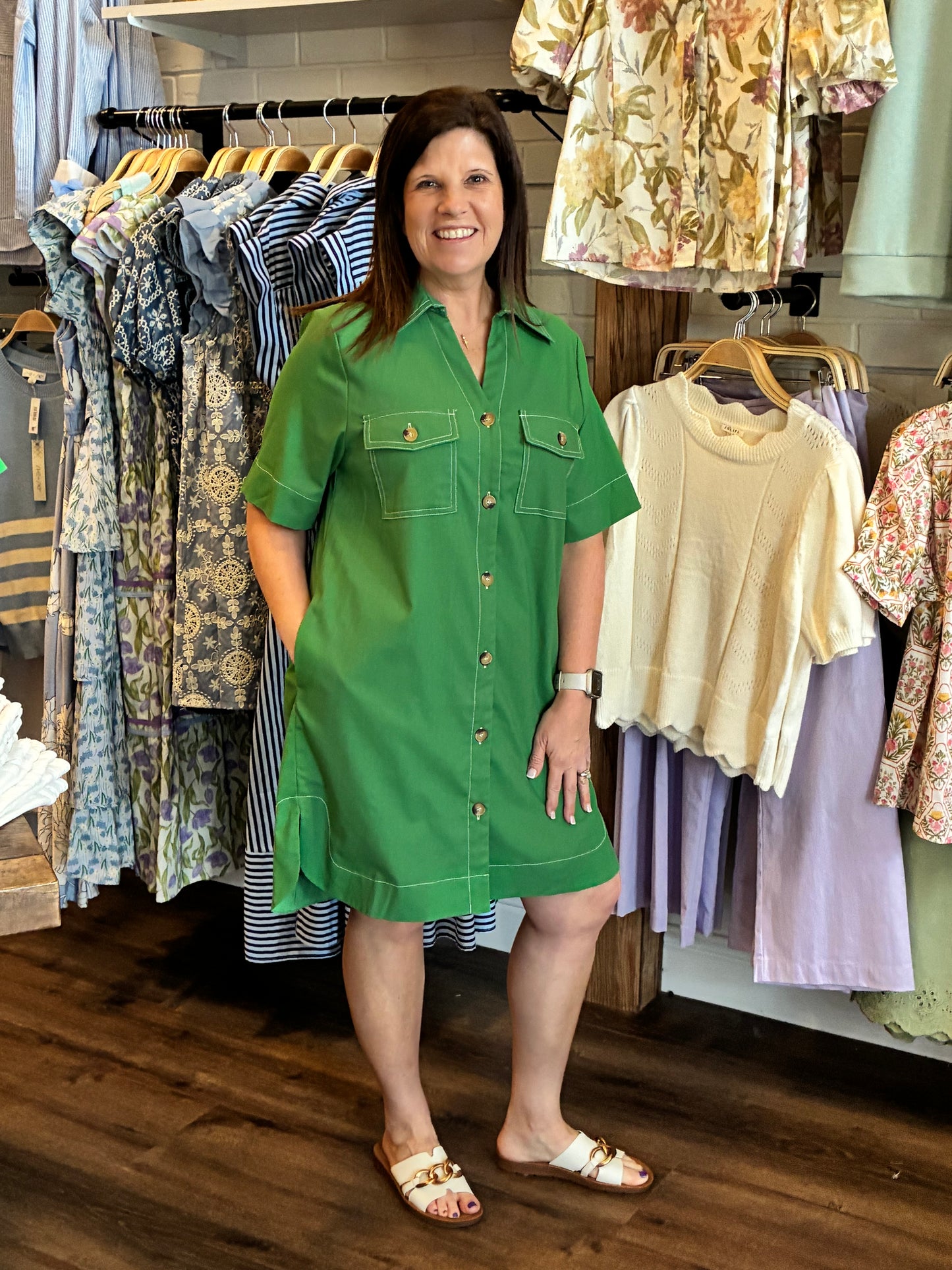 The Go To Green Dress