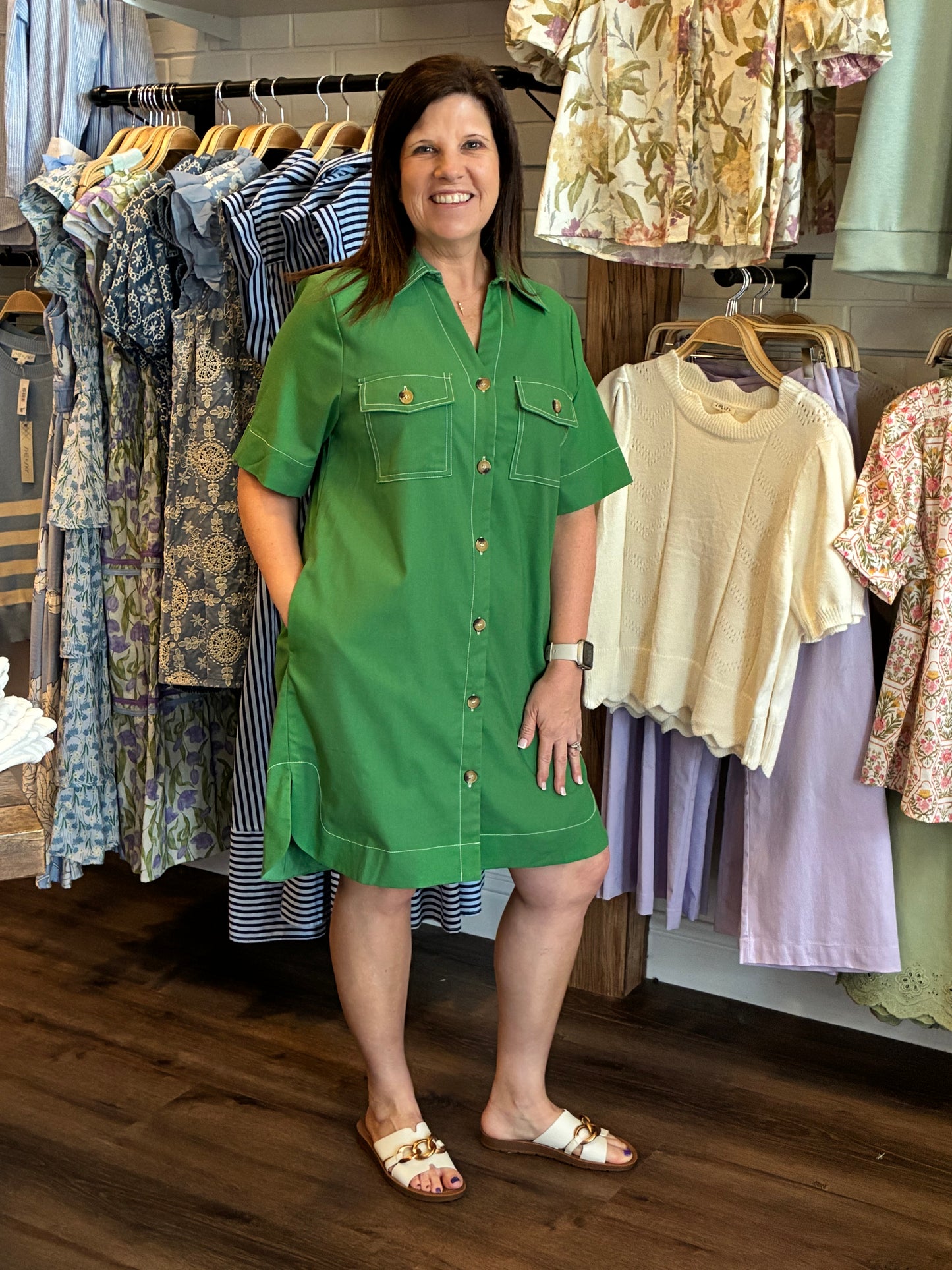 The Go To Green Dress