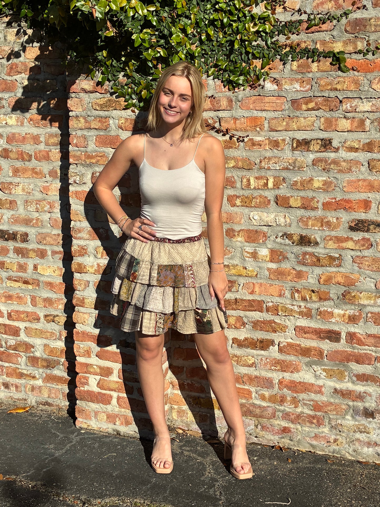 Festival Vibes Patchwork Skirt